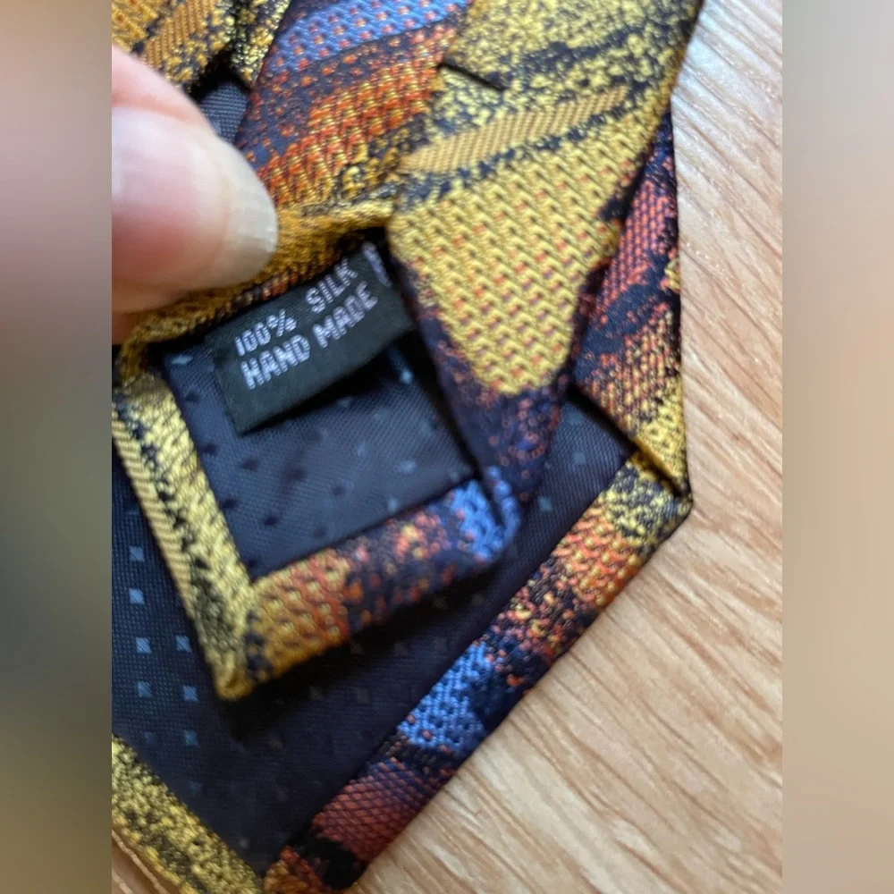 Bundle lot of 2 men’s ties silk colorful Liberty of London S&W